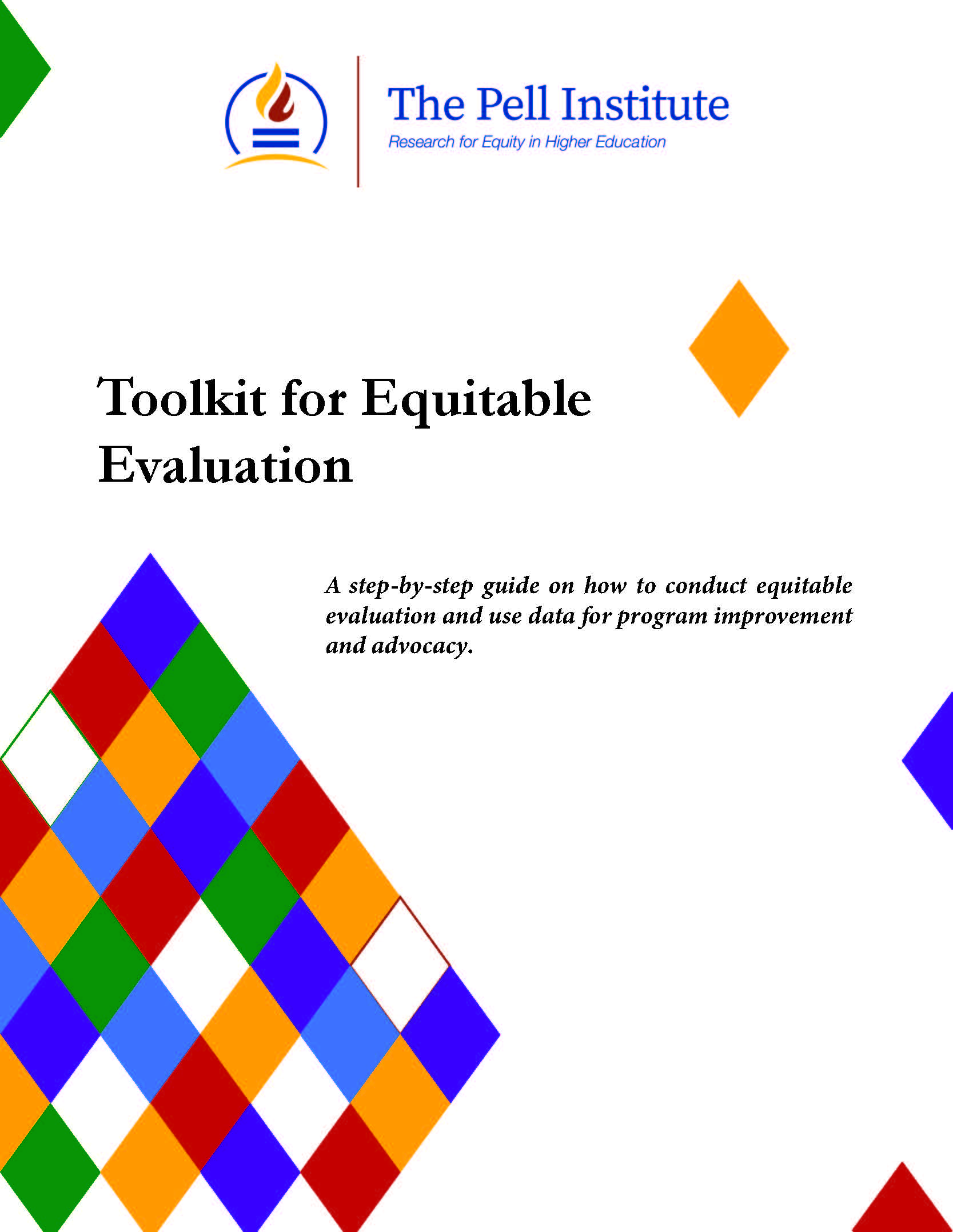 Pell Institute’s Toolkit for Equitable Evaluation – Digital